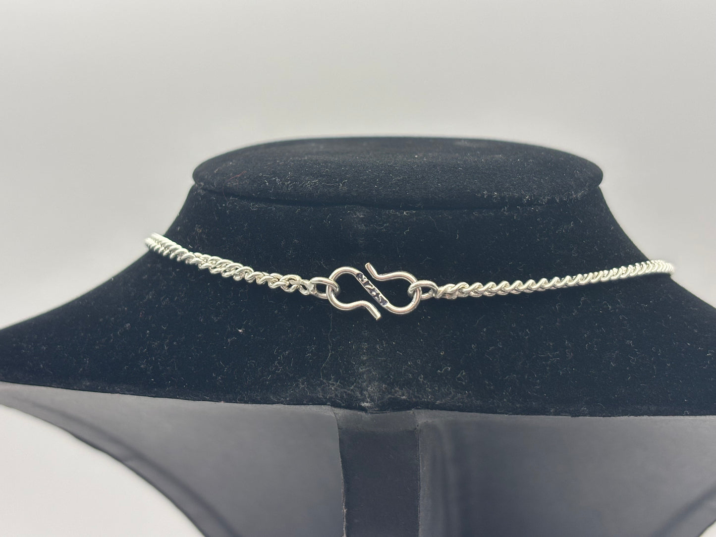 925 Silver Hallmarked Black Onyx Necklace and matching Earrings